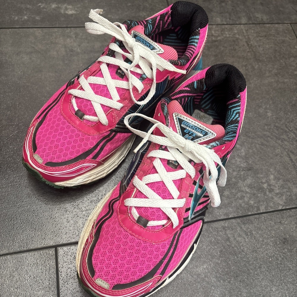 Brooks Adrenaline GTS 14 Women Running Shoe Sneaker Pink 9 M 1201511B605 - Picture 2 of 7